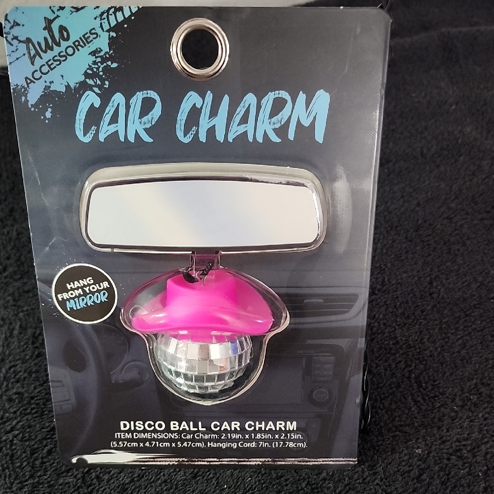 Car Charm Disco Ball